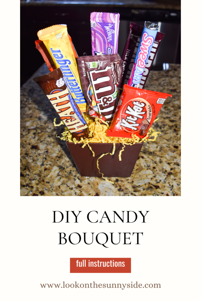 candy bouquet with full size candy bars