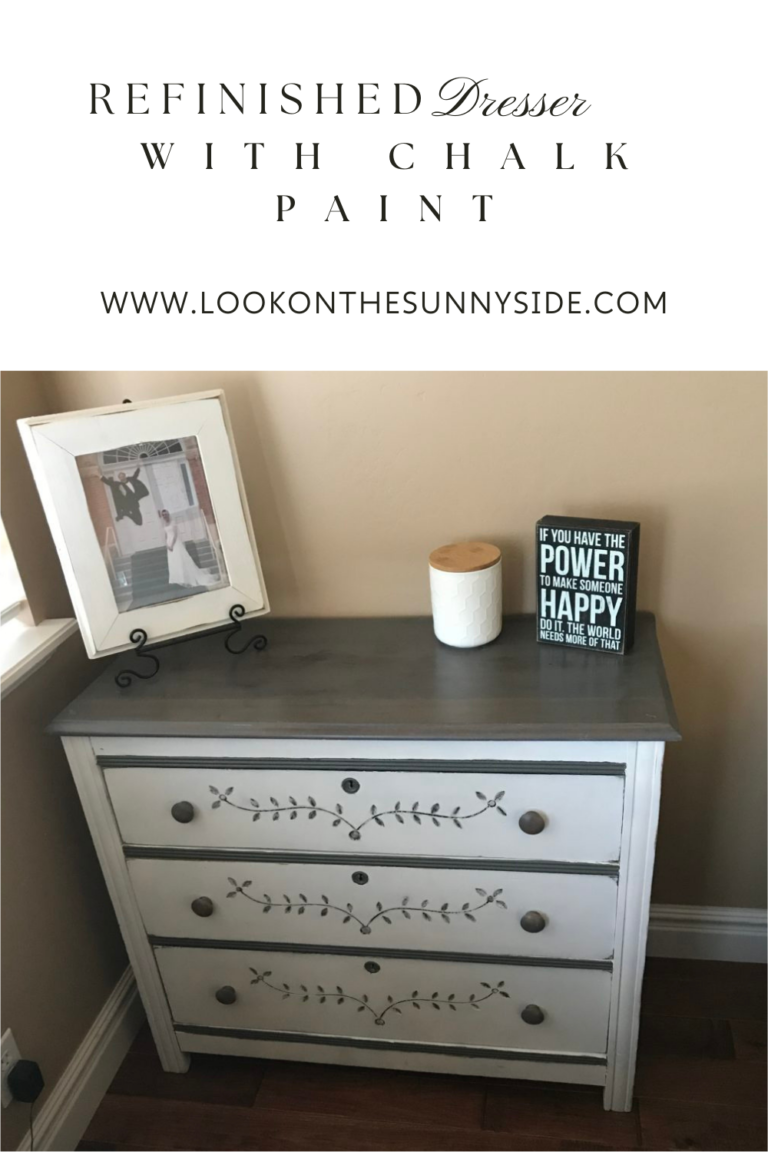 Refinished Dresser With Chalk Paint